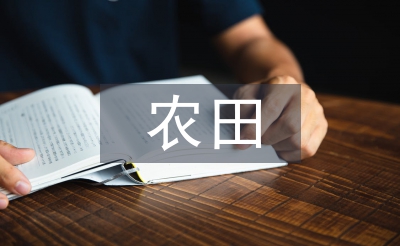 高標(biāo)準(zhǔn)農(nóng)田整治項目